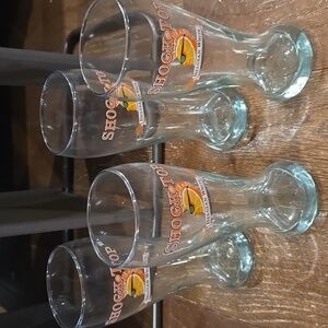 Show Top Belgiam White Pilsner Beer Glasses - 4 16oz